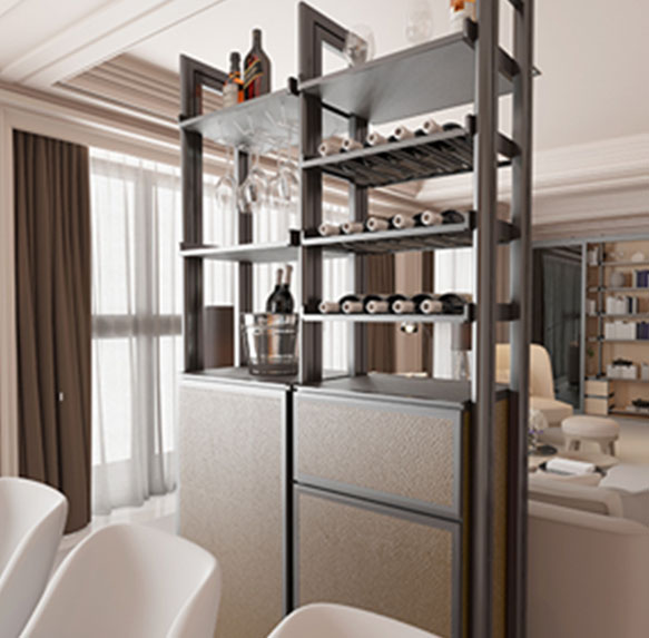 Impregnated paper used in wine cabinet decoration