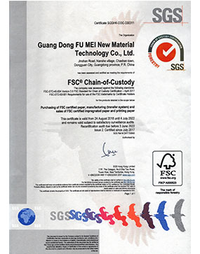 FSC certificate